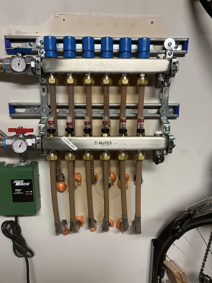 Plumber performing Gas Line Installation at a residential property in Welcome